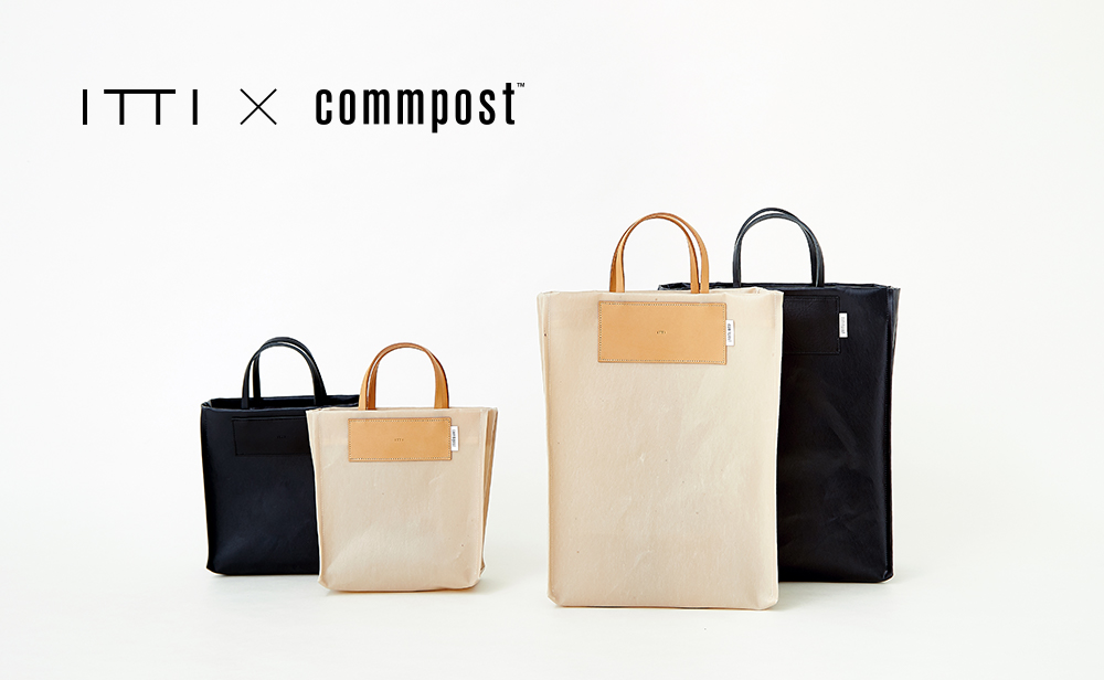 ITTI × commpost <br>廃棄衣料をアップサイクルしたコラボトートバッグを発売